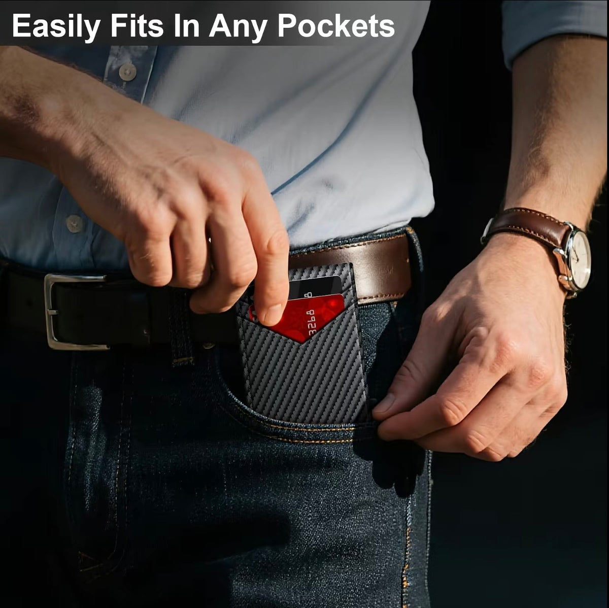 Thaler™ Pop-Up RFID Wallet (Carbon Black)