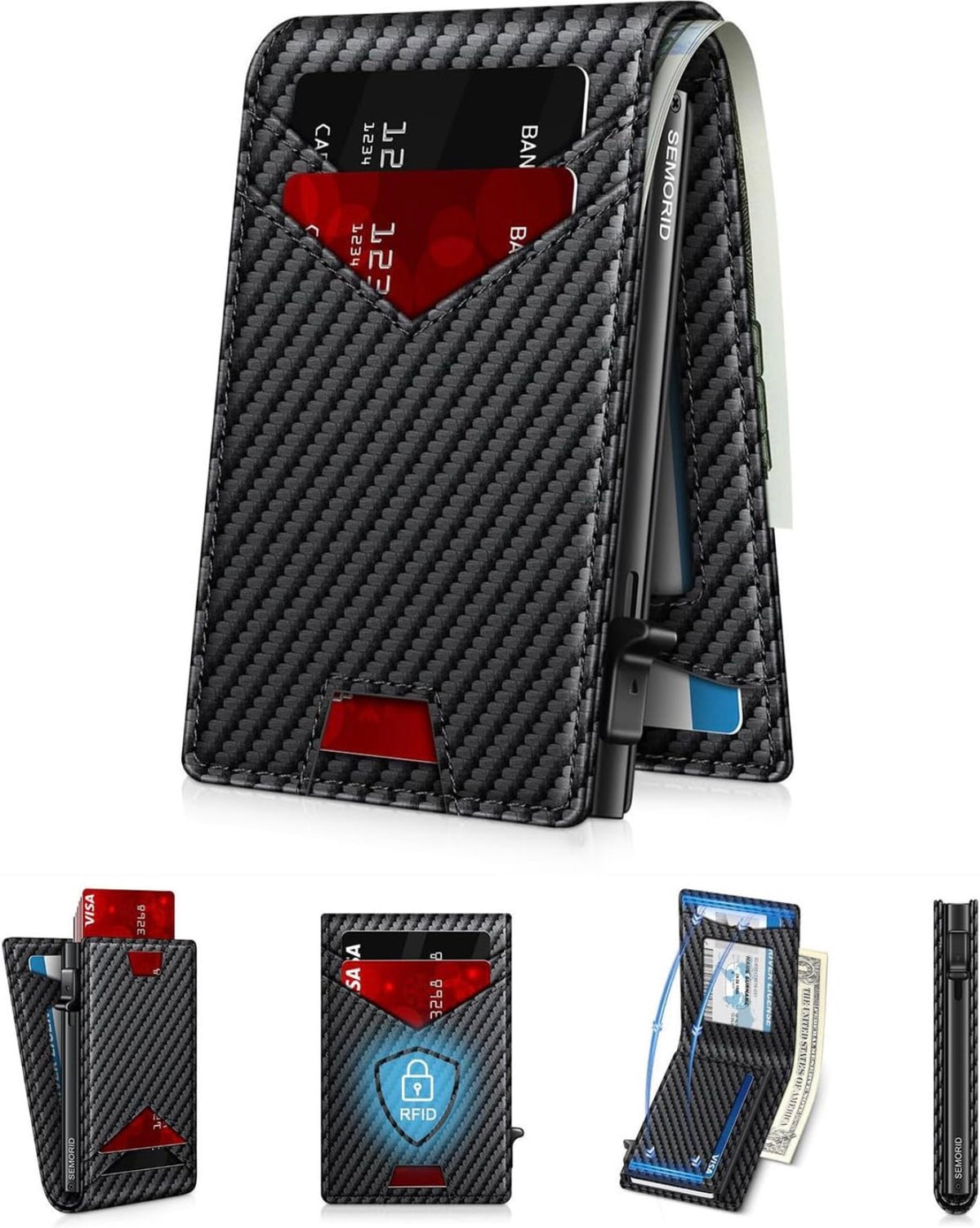 Thaler™ Pop-Up RFID Wallet (Carbon Black)